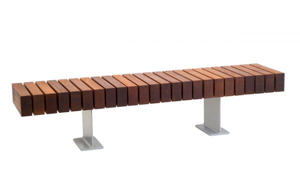 BENCH-5 Seat Timber metal wooden by europlanters