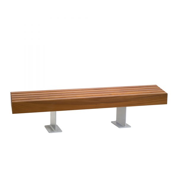 STRAIGHT BENCH 10 Seat metal Timber wooden by europlanters