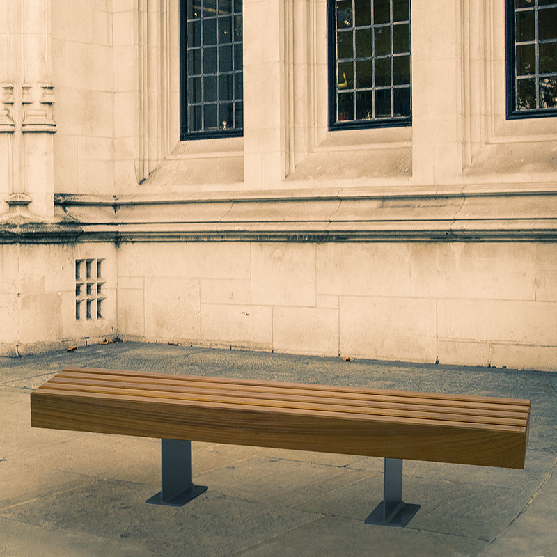 BENCH-10 Seat Timber metal wooden by europlanters