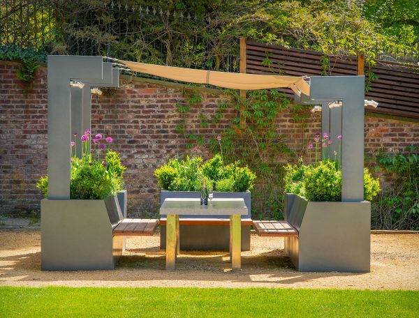 BENCH-9 Seat planter Timber wooden by europlanters