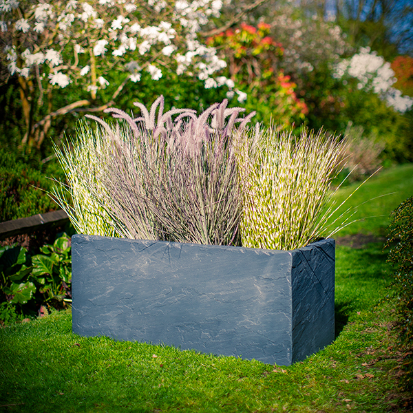 Slate-effect-trough-SLT120 by europlanters in grp