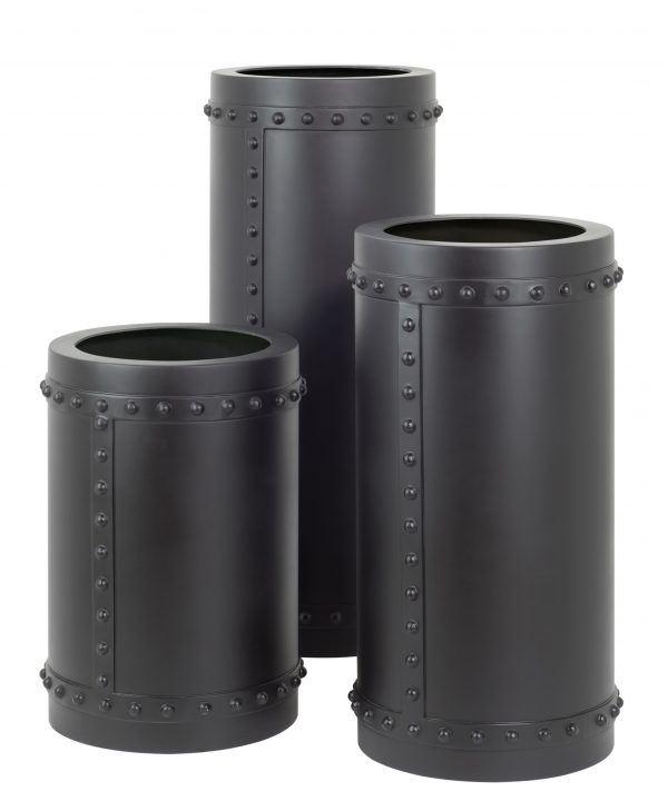 RIVETS-CYL-group-COLLECTION planters by europlanters