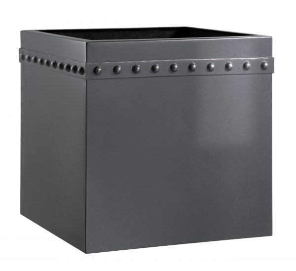 CU60-RIVETS cube planter with rivets by europlanters