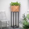 Oakley diamond broad metal planter by europlanters