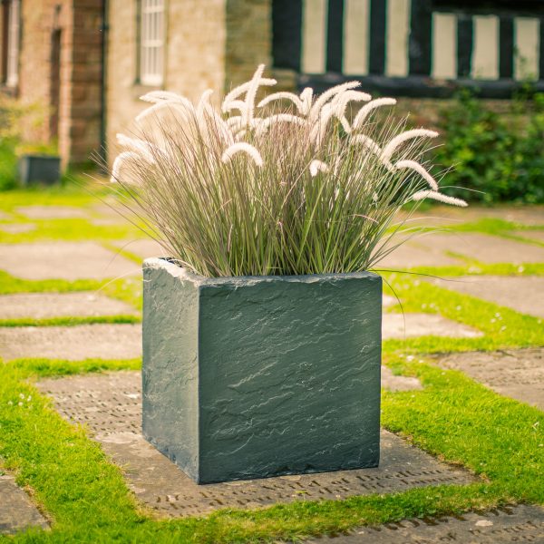 GRP Slate Look Cube by europlanters