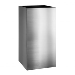 Brushed stainless steel tall square – Seconds