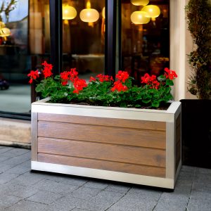 Stainless Steel Framed GRP Planters